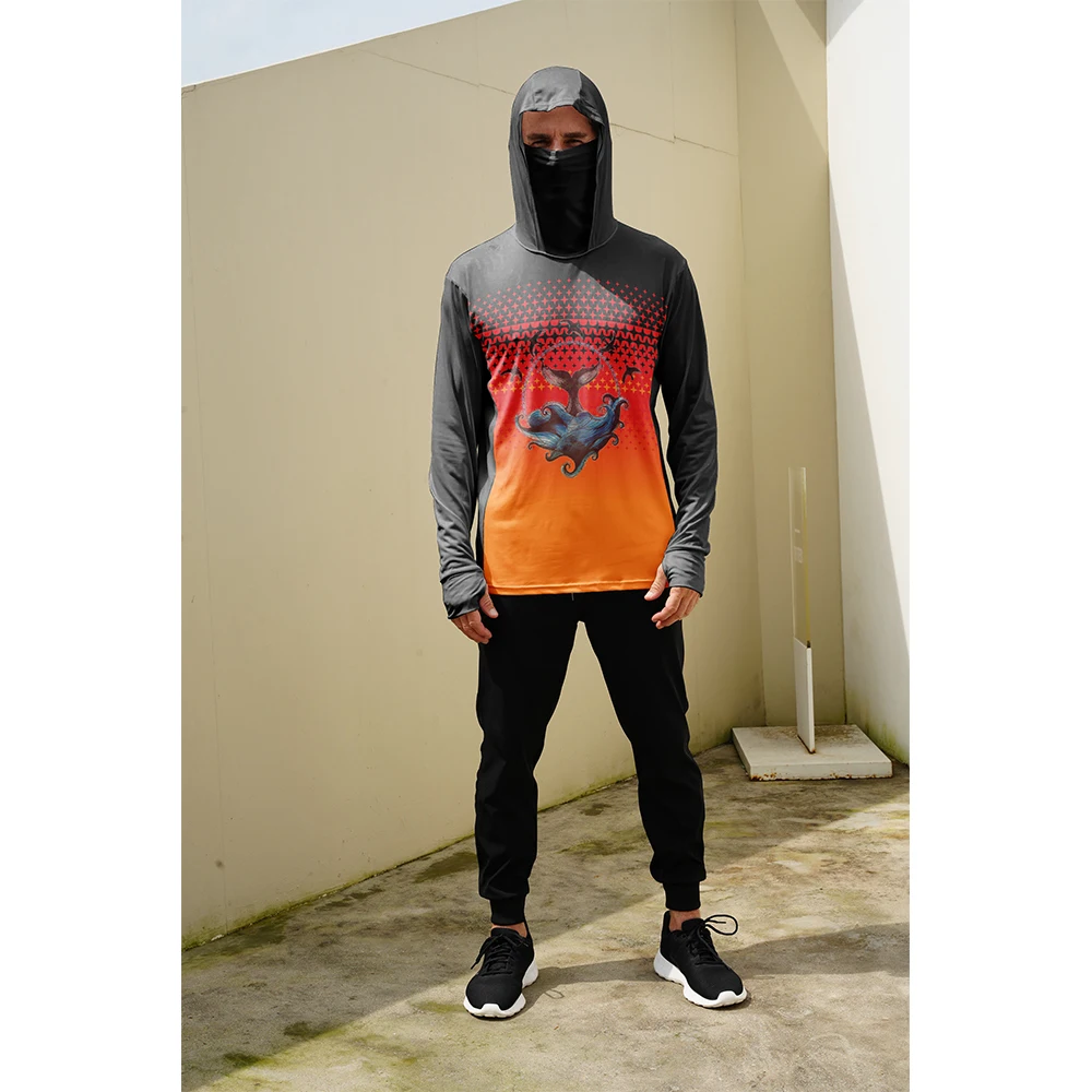 Fishing Hoodie - Рыболовные рубашки для мужчин с защитой