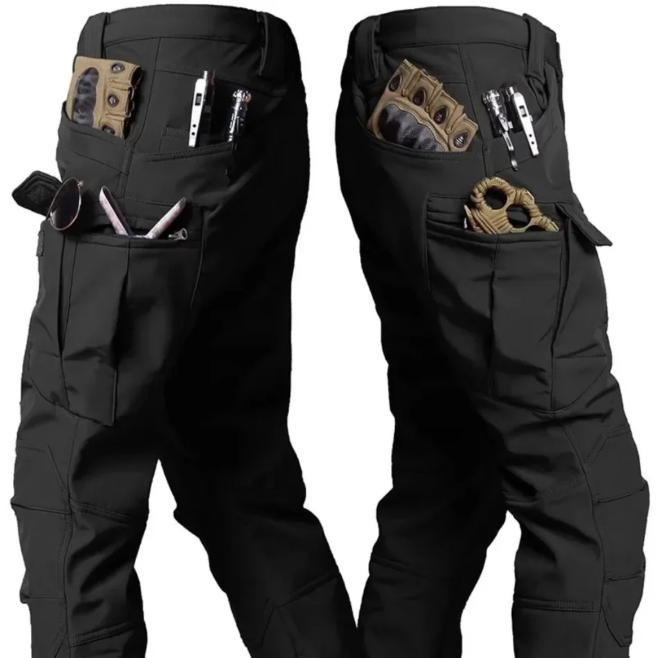 Fishing Jacket Waterproof - Мужские зимние водонепроницаемые тактические брюки-карго из