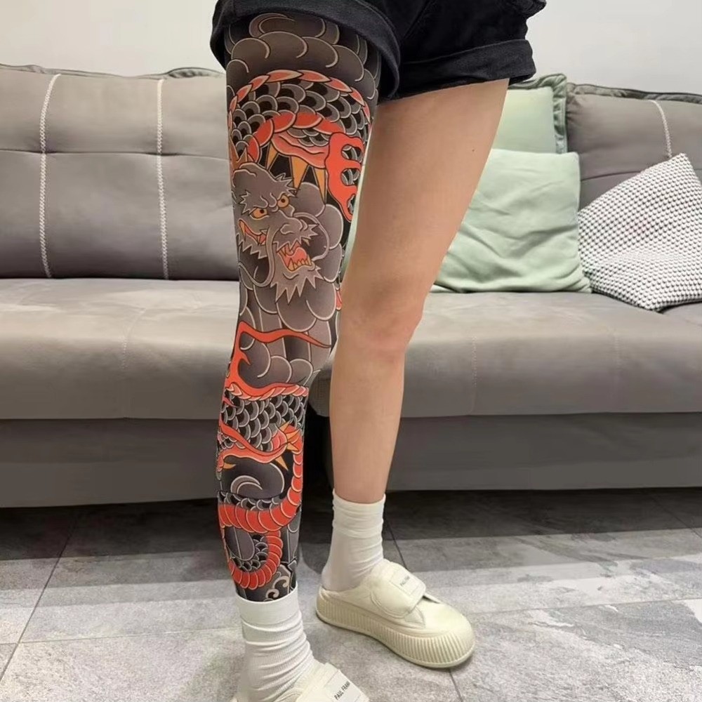 Эластичные колготки с принтом  – обзор и цена Fishing Socks